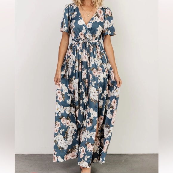 COPY - Baltic Born Sicily Satin Maxi Dress - Picture 1 of 10